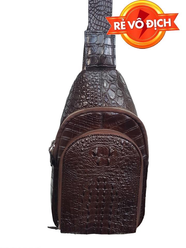 [HCM]Túi đeo chéo da cá sấu Ruby Luxury