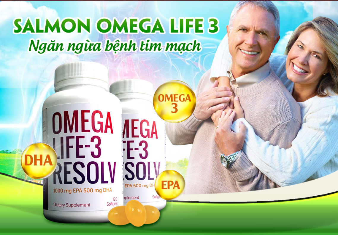 Omega 3 life - Viên dầu cá , nguyên liệu cá hồi Nauy sản phẩm nằm trong