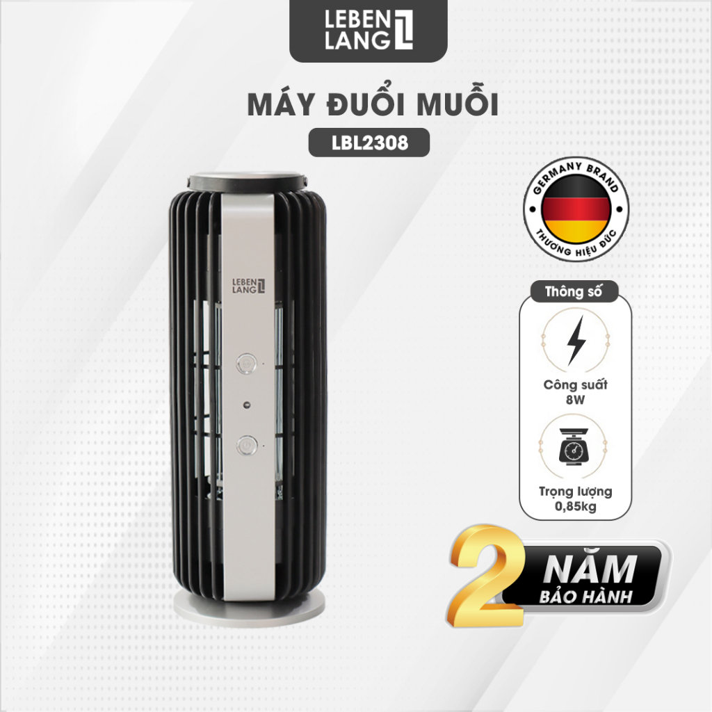 Đèn bắt muỗi lebenlang lbl2308/lbl2301 thông minh tự động bật tắt, bảo hành 24 tháng