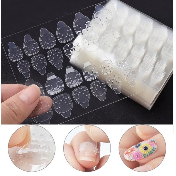 24 miếng keo silicon dán móng nailbox lẻ 1 miếng