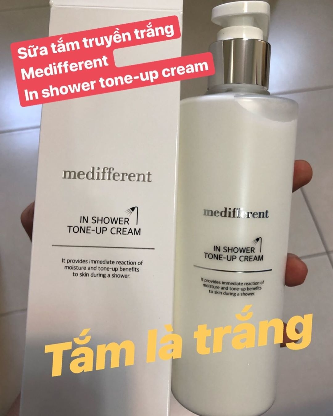 Sữa Tắm Truyền Trắng Hàn Quốc Medifferent In Shower Tone Up Cream