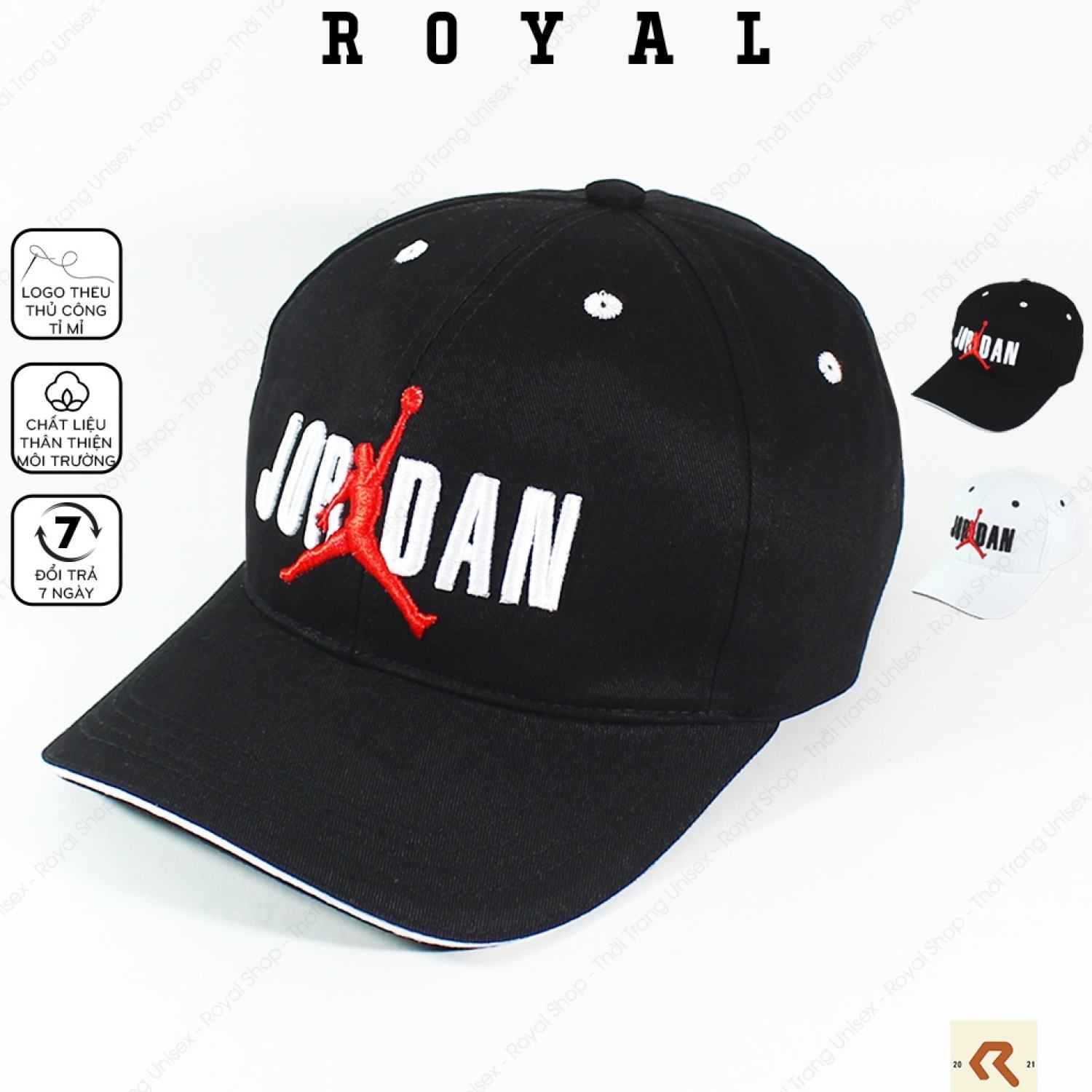Mũ lưỡi trai nón lưỡi trai nam nữ jd vải kaki cotton hàn jordan - royal shop