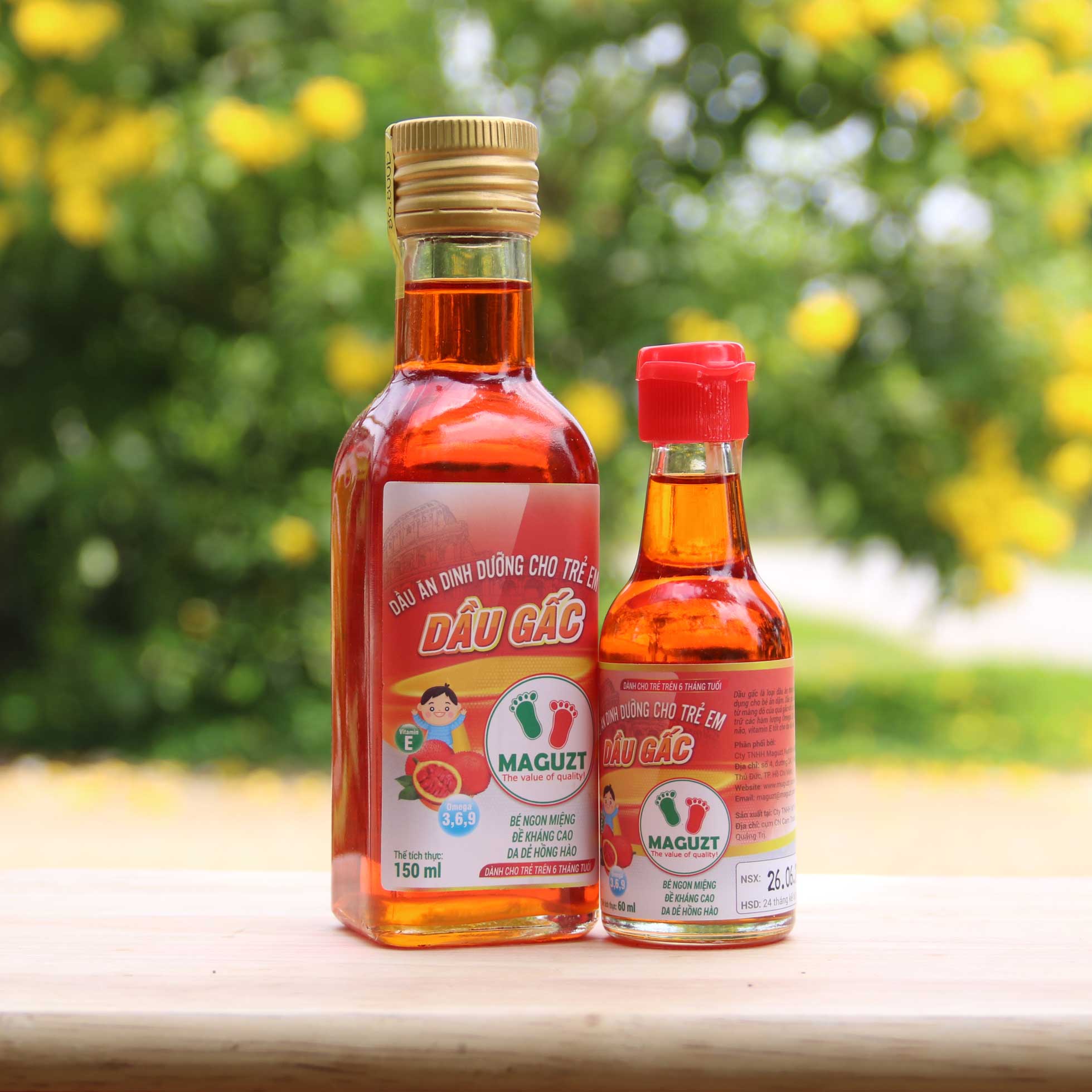 Dầu gấc ăn dặm cho bé maguzt