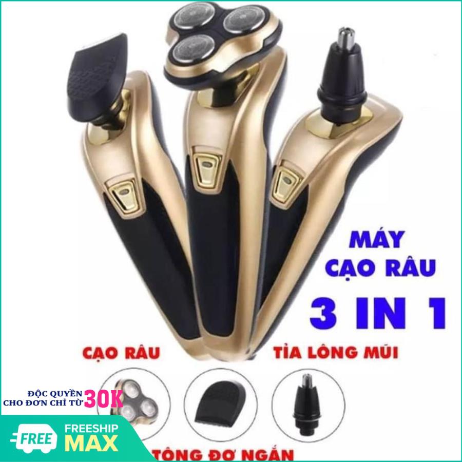 Tông đơ cạo râu, tông đơ cắt tóc, Tông đơ cắt tóc kiêm máy cạo râu 3 trong 1 cao cấp, Máy cạo râu kiêm tông đơ cắt tóc tỉa lông mũi FS-3188, Hàng New sản phẩmm BH uy tín 1 đổi 1
