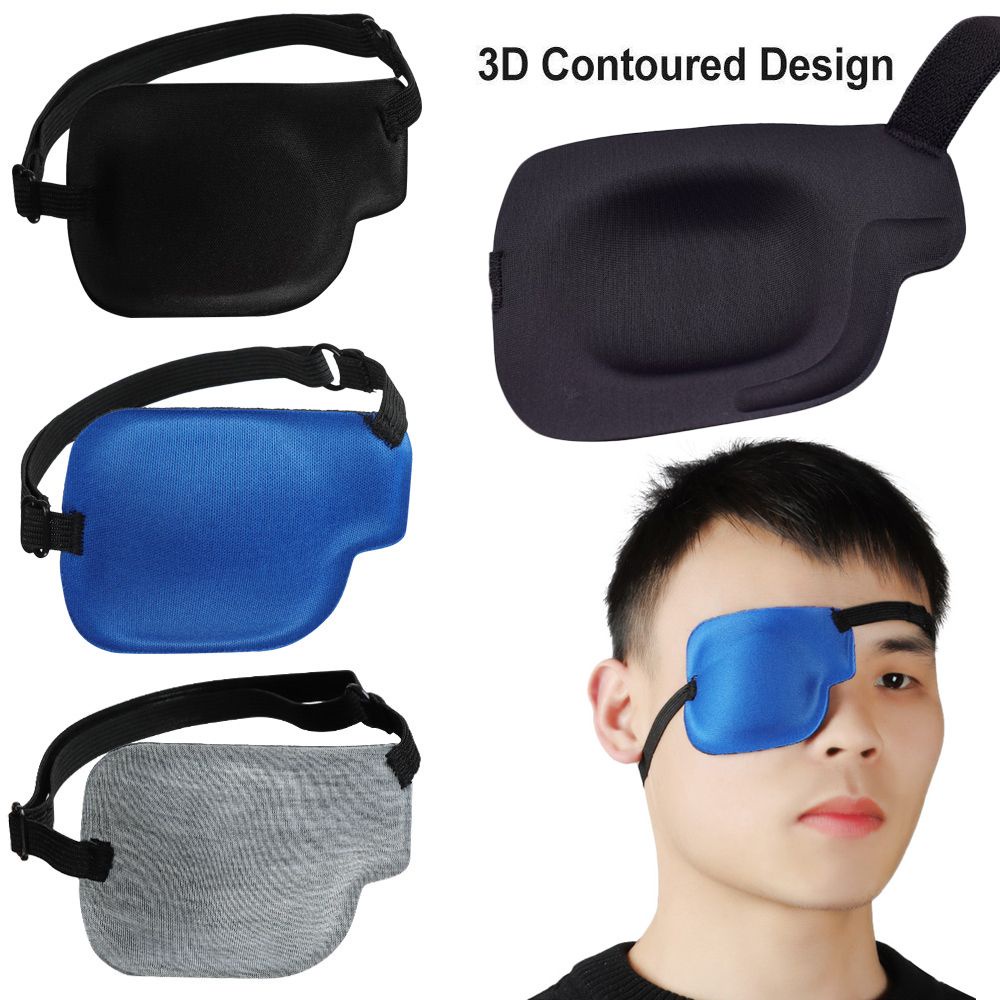 1 Miếng che một bên mắt hỗ trợ bảo vệ chữa tật loạn thị / nhược thị / lác mắt chăm sóc thị lực người lớn trẻ em