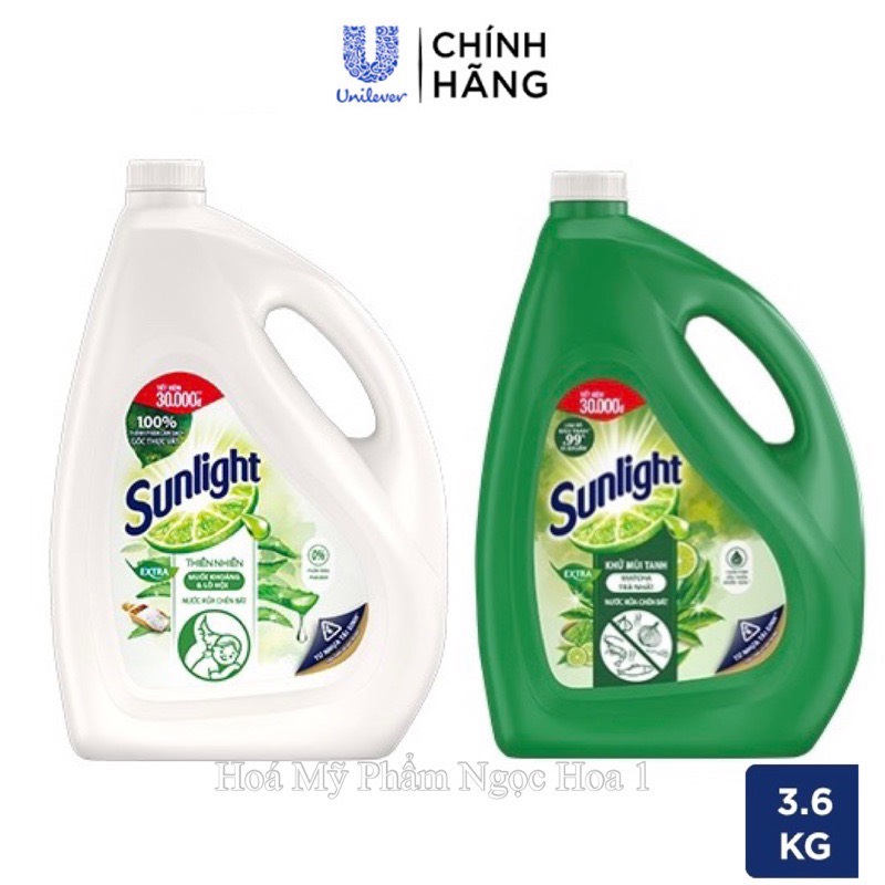 Nước rửa chén sunlight can 3,6kg