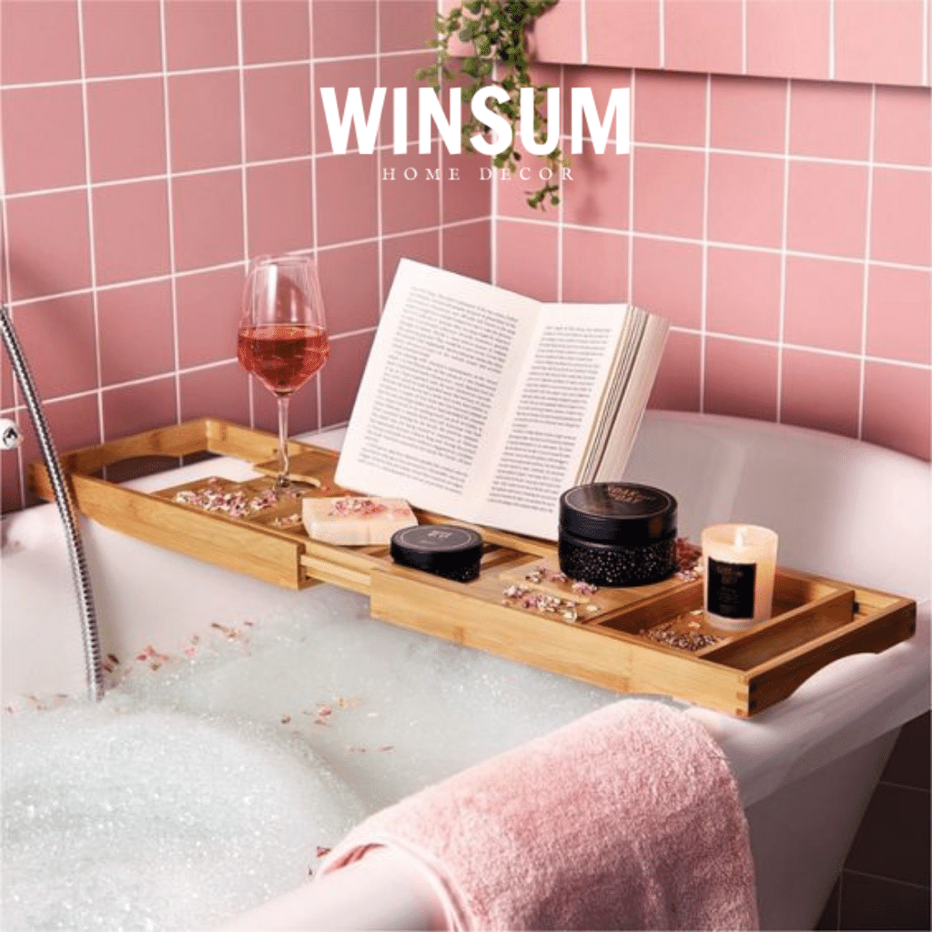 Kệ Đỡ Bồn Tắm, Khay Gác Bồn Tắm Để Đồ Sang Chảnh  - Winsum.decor