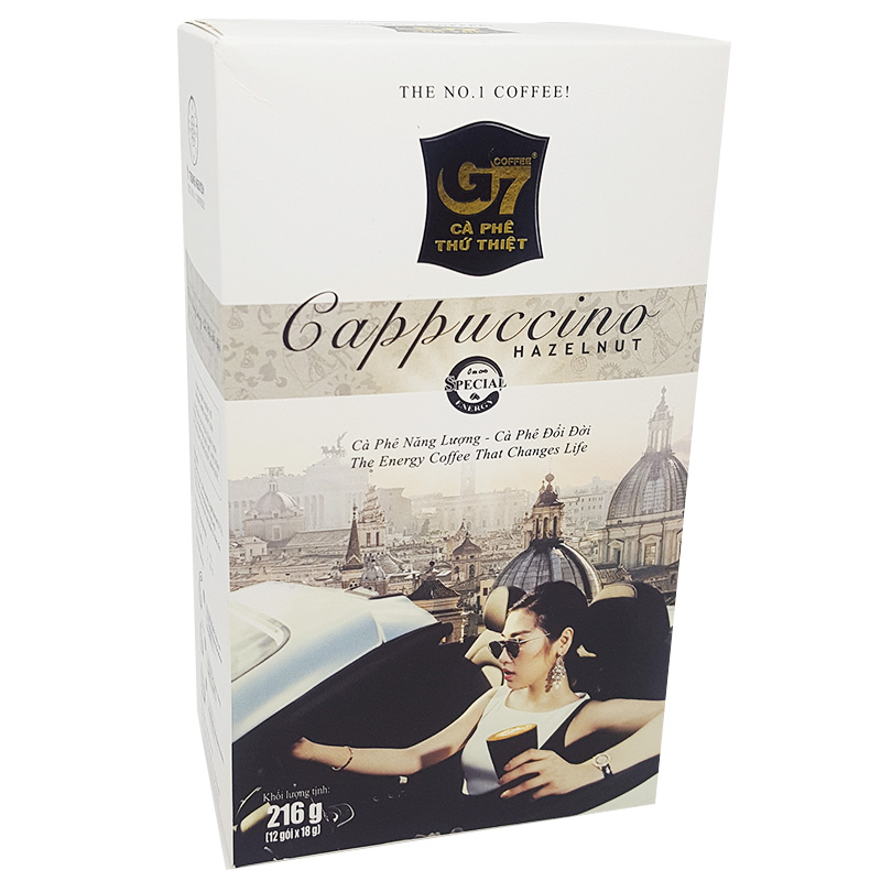 Cà phê hòa tan g7 – cappuccino - 12 gói x 16gr
