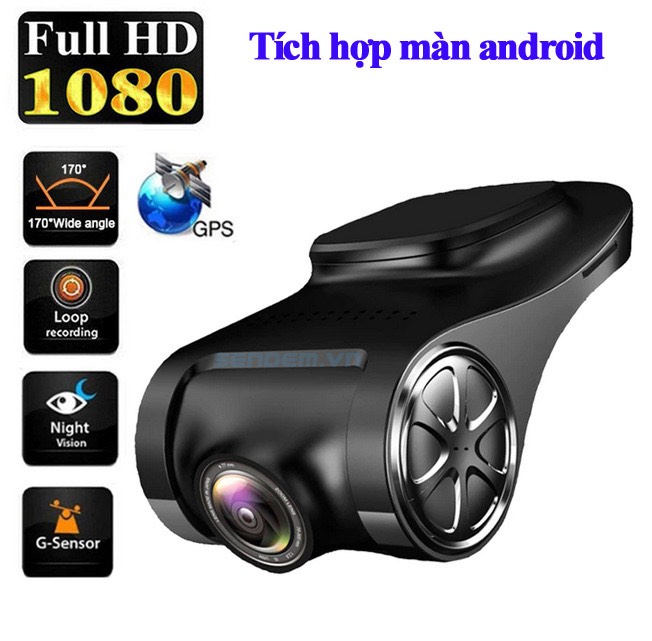 Camera hành trình Android U6  siêu nét VIDEO FULL HD theo dõi hành trình an toàn, có hồng ngoại xem ban đêm sắc nét, cam hành trình cho màn dvd android hỗ trợ lái xe an toàn, hiệu quả
