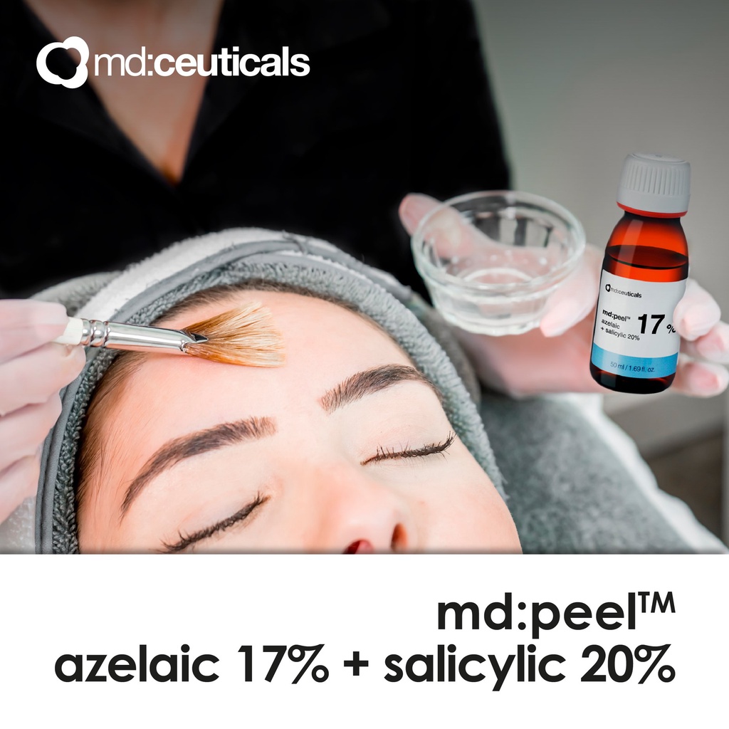 Peel giảm mụn, sáng da Md:Ceuticals Md: peel Azelaic 17% + Salicylic 20%
