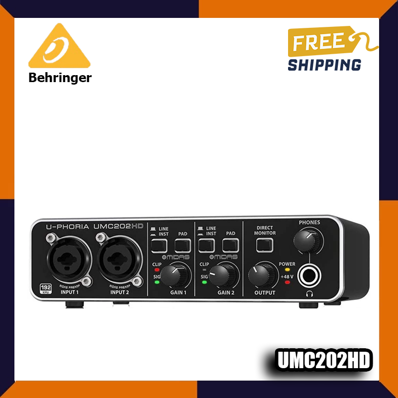 Behringer U-PHORIA UMC202HD - Sound Card Thu Âm Và Làm Nhạc