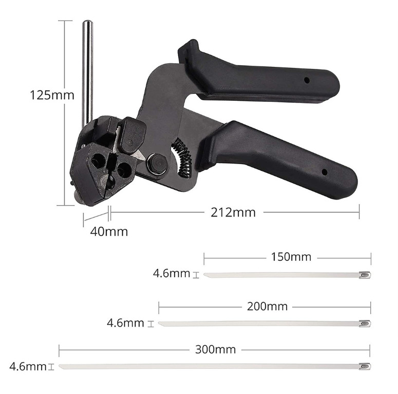 Kìm buộc dây cáp inox - Kìm siết cắt dây đai inox - Máy đóng đai inox