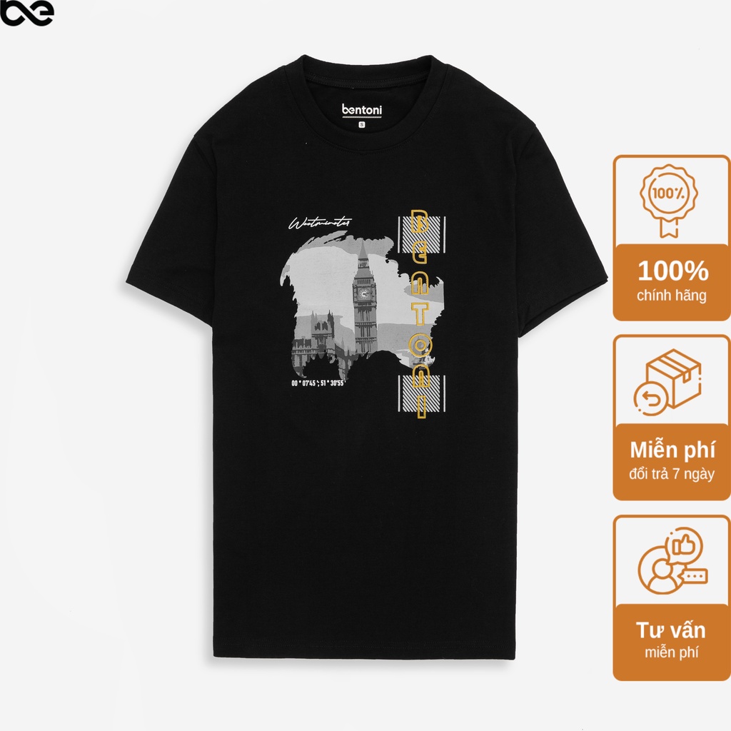 LUCKÁo thun cổ tròn nam Big Ben Tee nhiều màu, vải Cotton cao cấp co giãn,thấm hút tốt, có big size BENTONI