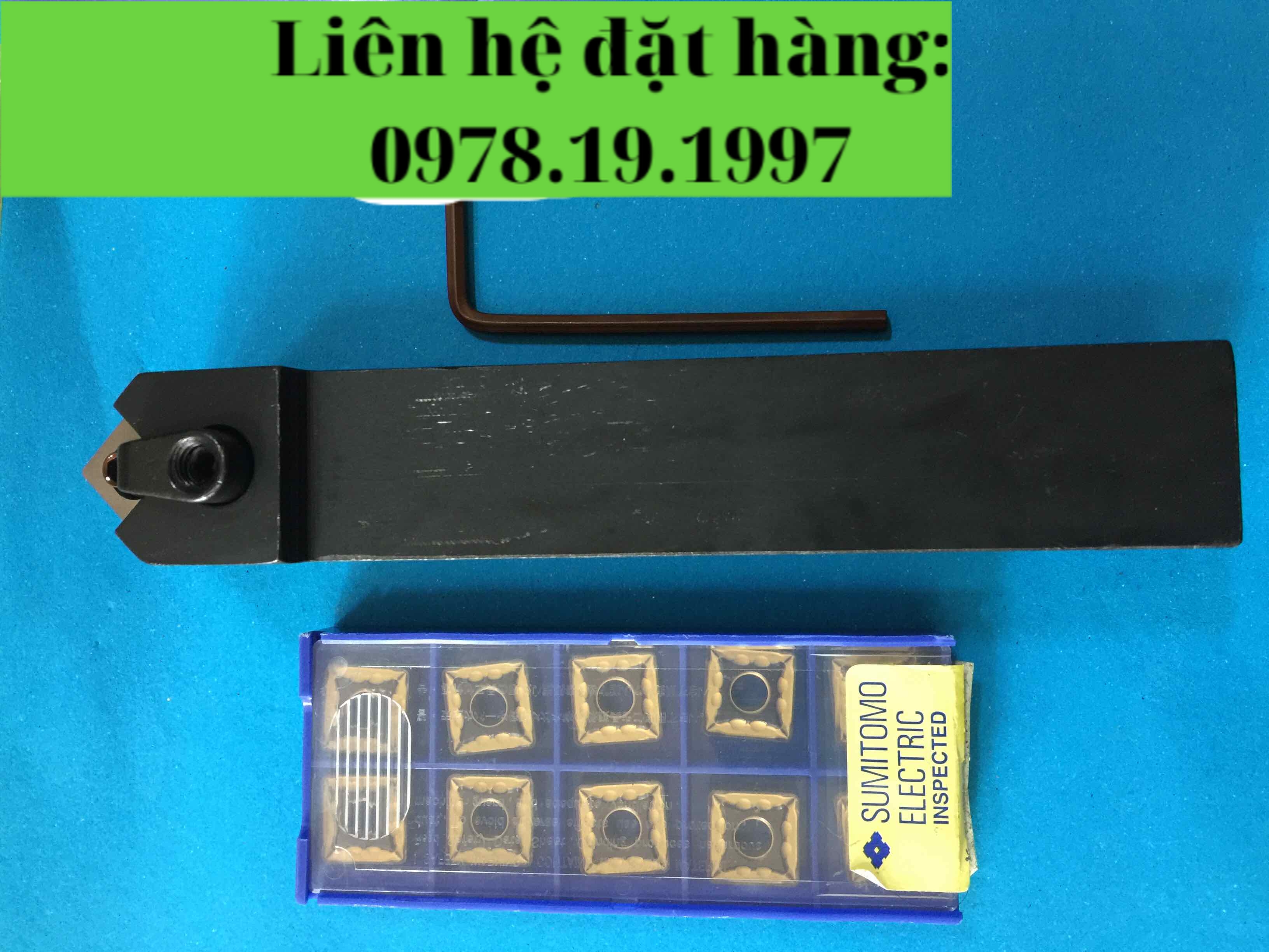 COMBO 10 MẢNH S12 VÀ 1 CÁN 20 TIỆN NGOÀI MSDNN2525M12 PHÁ THÔ THÉP VÀ INOX