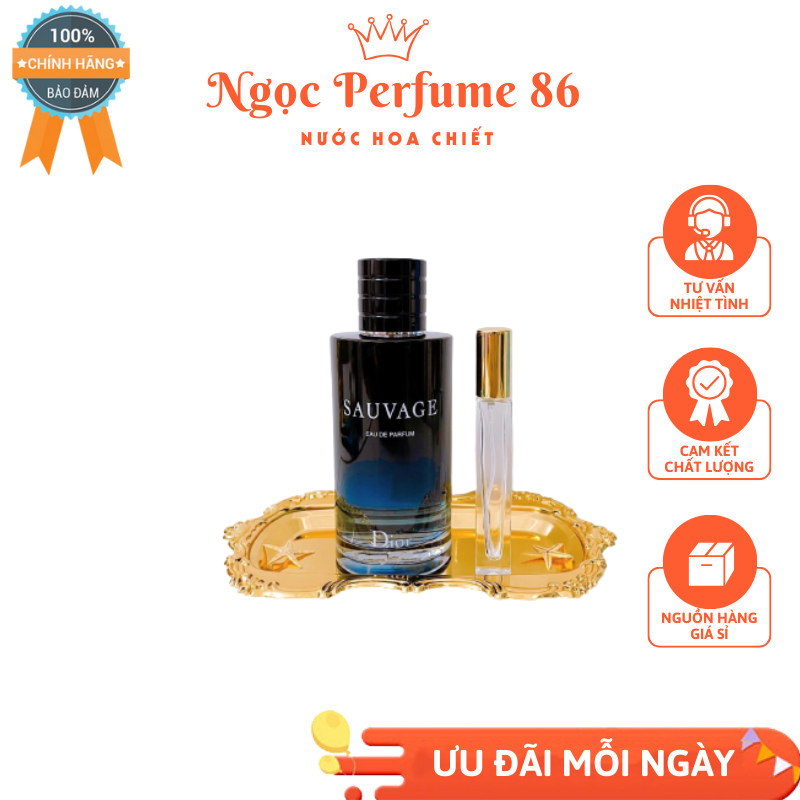 Nước hoa chiết 10ml Di.or sauvage edp 10ml Ngọc Perfume 86