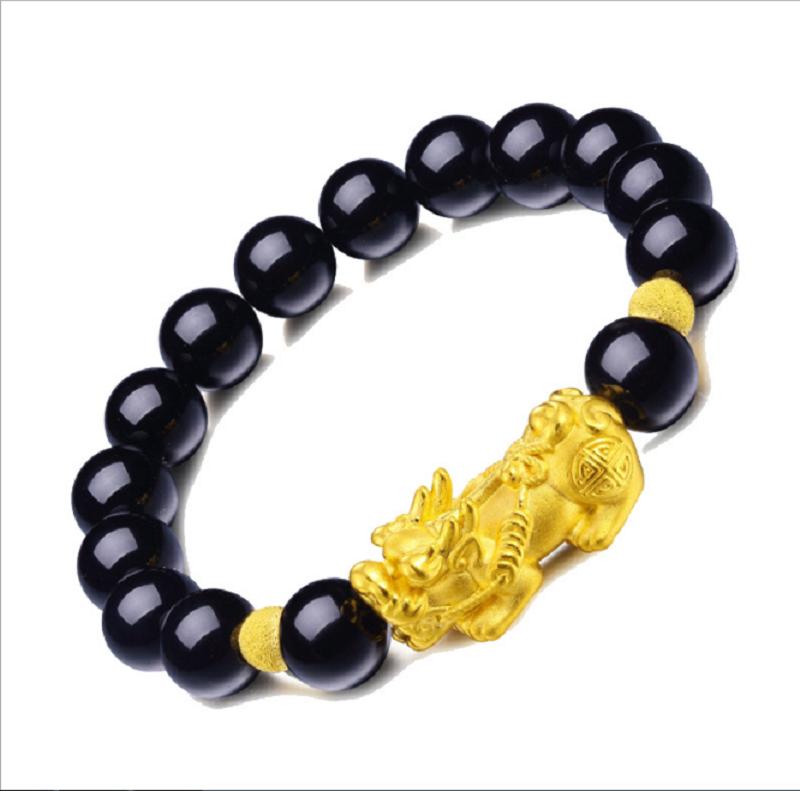 VÒNG TAY THẠCH ANH TỲ HƯU BÌNH AN VÀ MAY MẮN SMM144 - shop bình minh