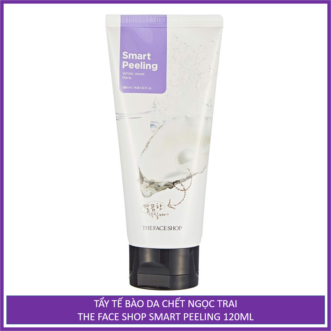 [HCM]Tẩy tế bào chết ngọc trai dành cho mặt THE FACE SHOP Smart Peeling White Jewel 120ml