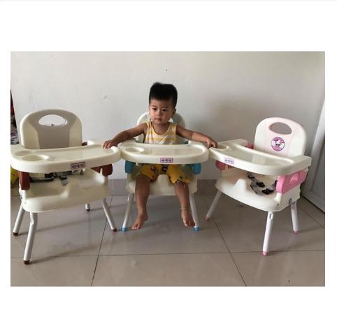 Ghế ăn dặm cho bé có chân sắt đủ màu