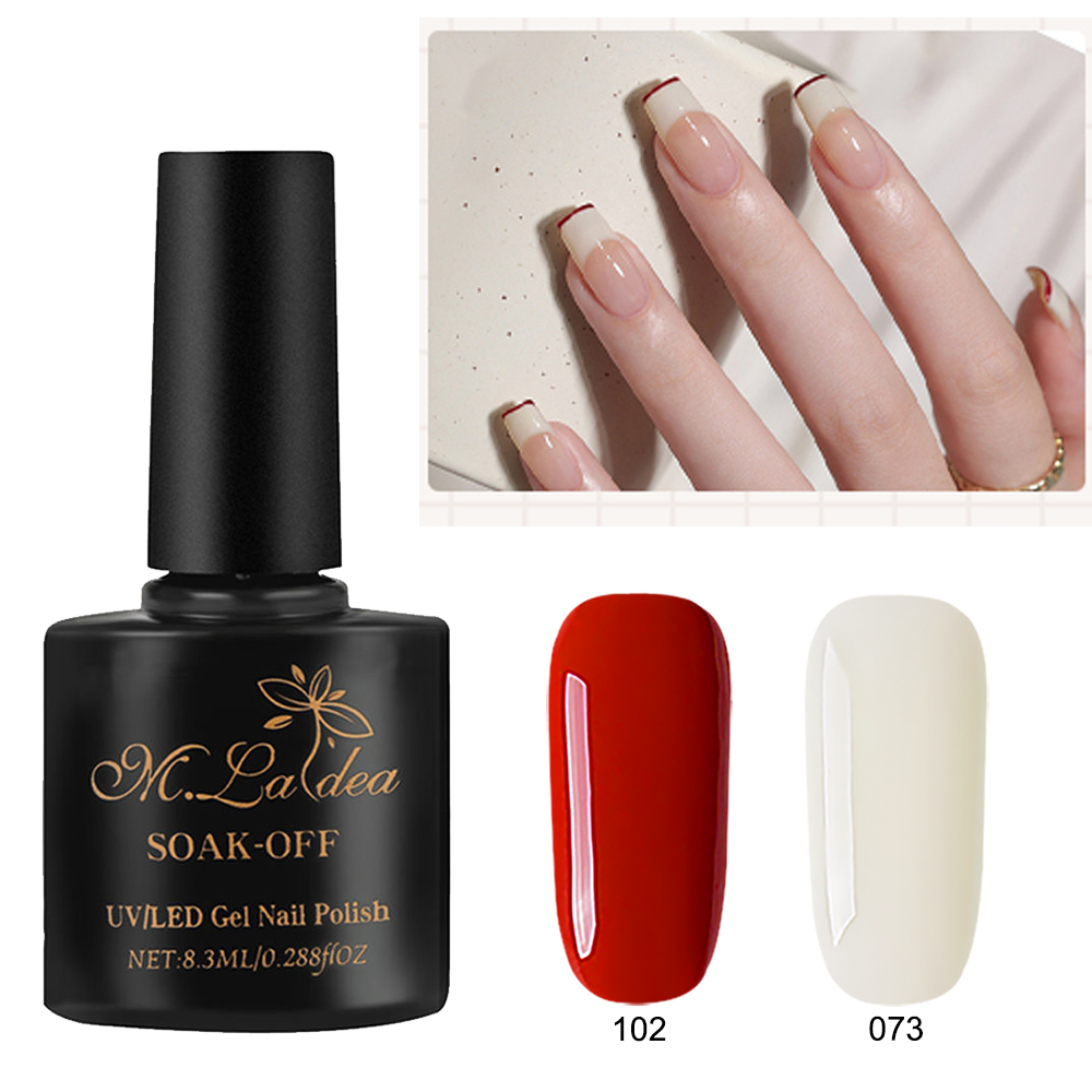 Sơn gel móng tay m.ladea 8,3ml ml63-144 sơn gel cần hơ đèn uv/led 144 màu sắc sáng chuẩn màu lấp lánh