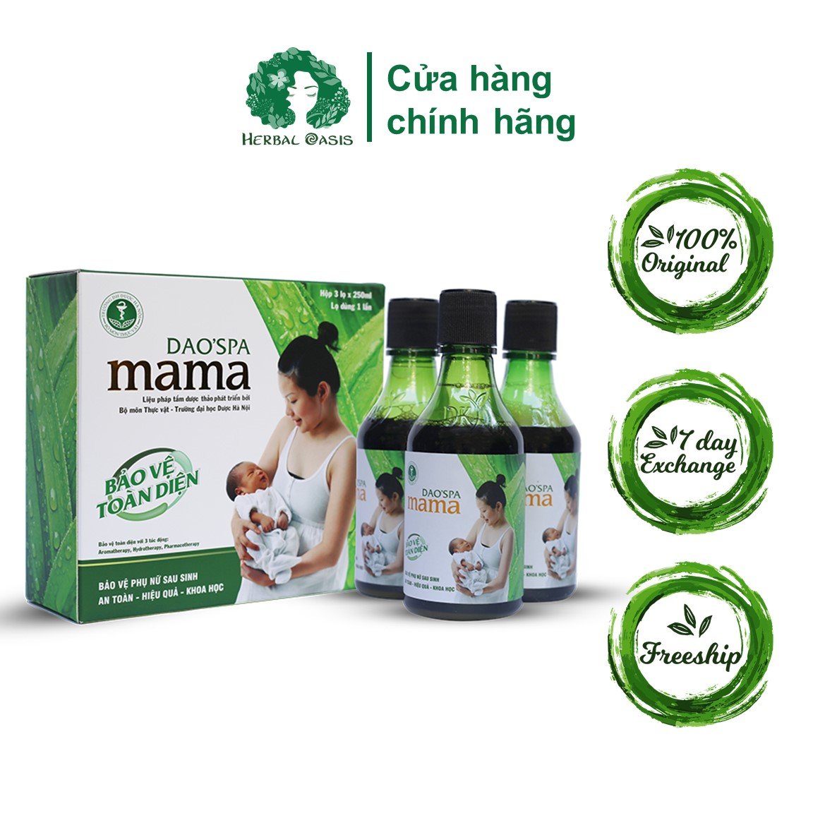 Nước tắm Dao'Spa Mama - Nước tắm thảo dược cho mẹ sau sinh của người Dao Đỏ - Sa Pa