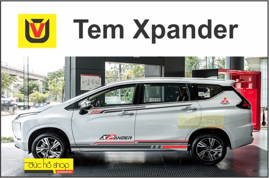 tem dán hông xe xpander thể thao ms006