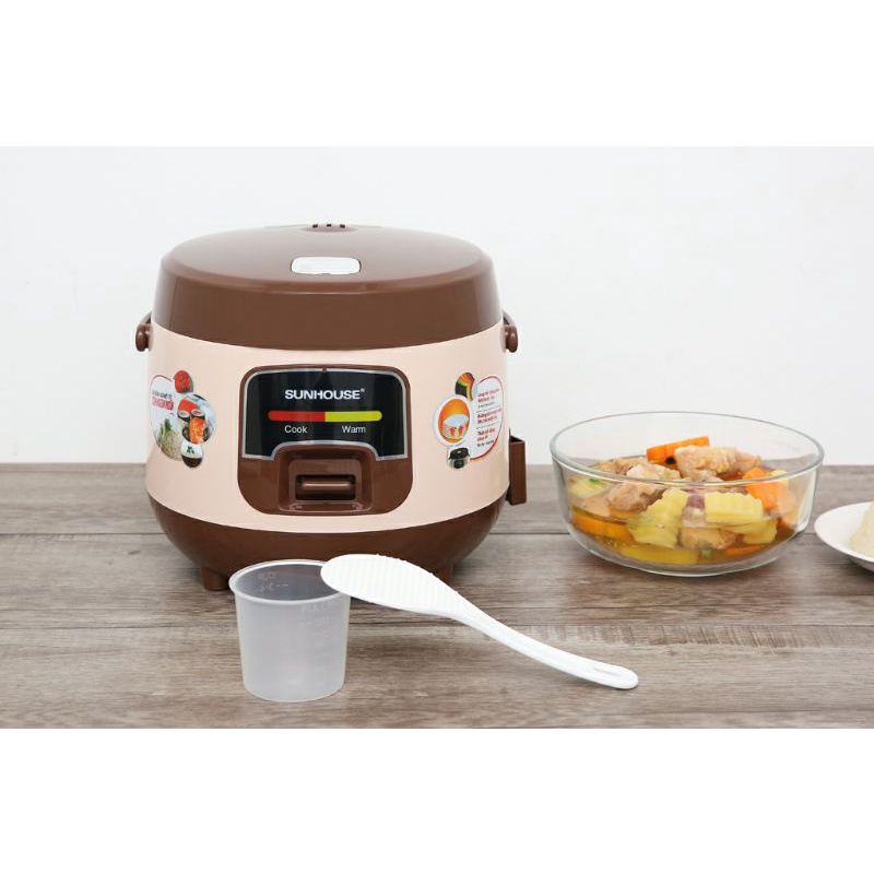 Nồi cơm nắp gài sunhouse 1 lít shd8208c