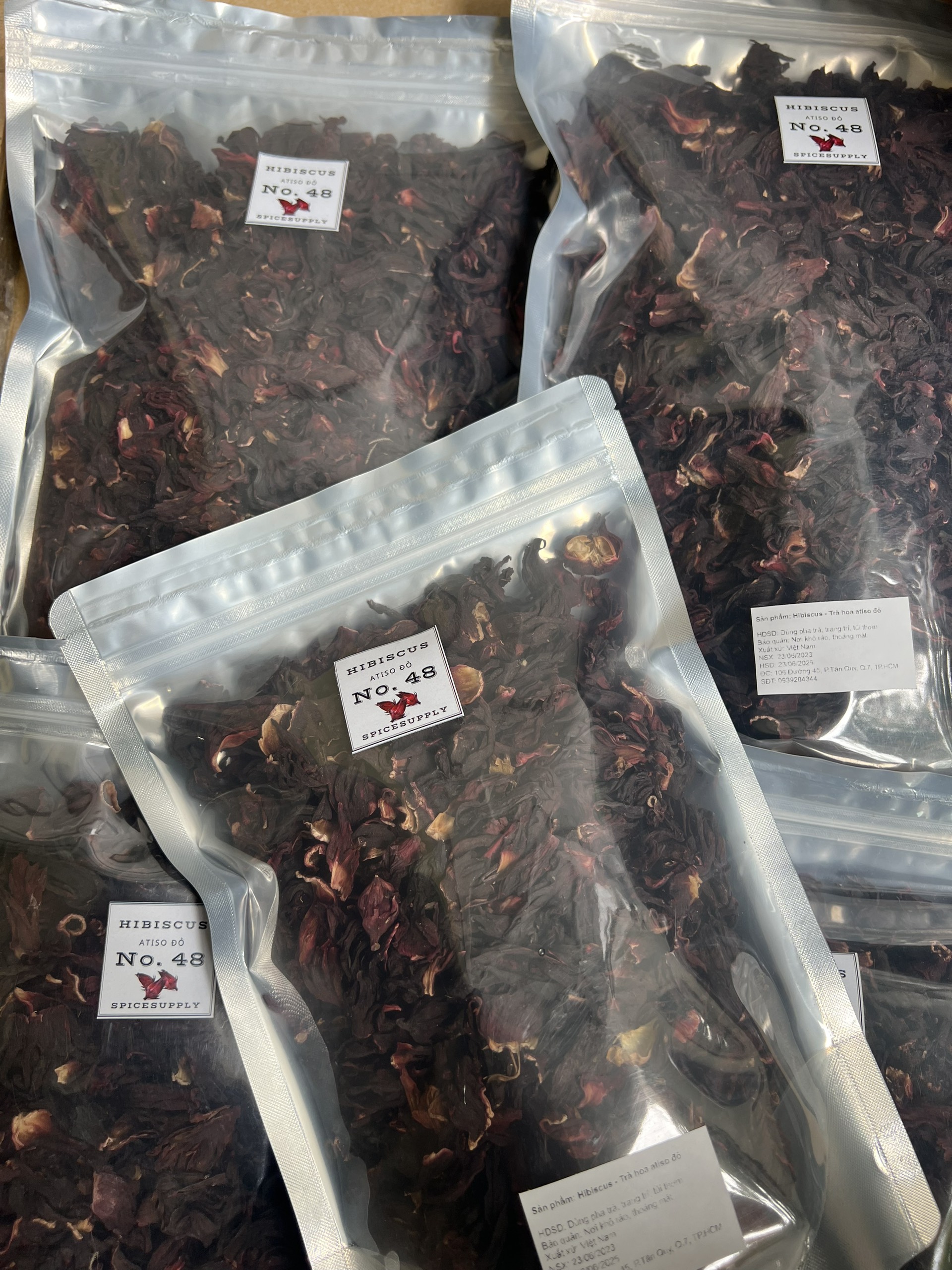 Hibiscus Tea - Trà Hoa Atiso Đỏ Spicesupply Việt Nam Trà Hoa Bụt Giấm Nguyên Bông Gói