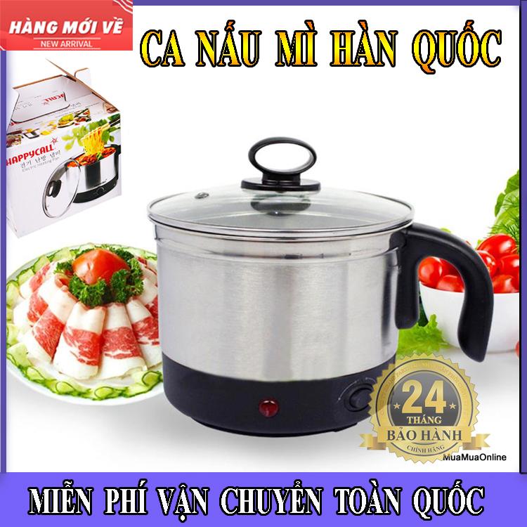 Ca Nấu Mì Hàn Quốc Thế Hệ Mới Nồi Nấu Đa Năng Siêu Tốc Happy Call Đa Chức Năng Nấu Mỳ Nấu Lẩu Luộc Trứng Đun Nước Lòng Nồi Inox Cao Cấp Bền Đẹp Tiện Lợi.