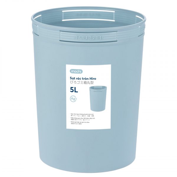 Sọt rác tròn hiro 5l - inochi