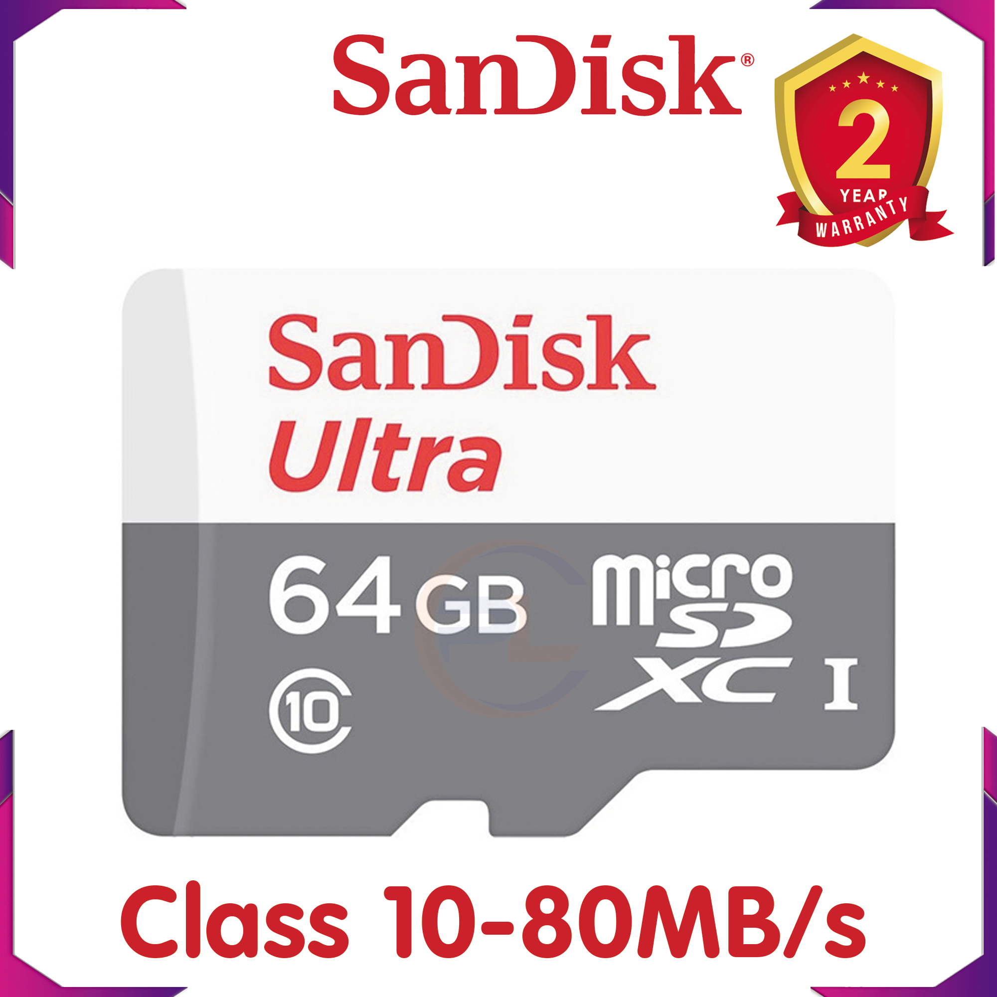Thẻ nhớ micro sd sandisk ultra 64gb - 80mb/s - hàng chính hãng