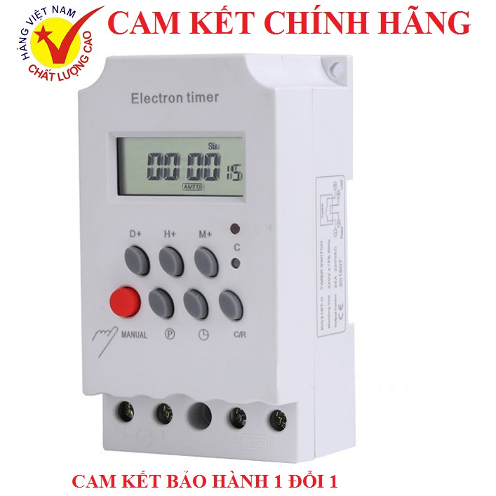  Thiết bị hẹn giờ bật tắt đèn đường máy bơm nước công suất lớn 3000W 25A 220V KG316T PIN TỰ SẠC MẪU MỚI 2021 ĐỘ BỀN CAO HƠN công tắc hẹn giờ kg316t timer hẹn giờ điện tử 