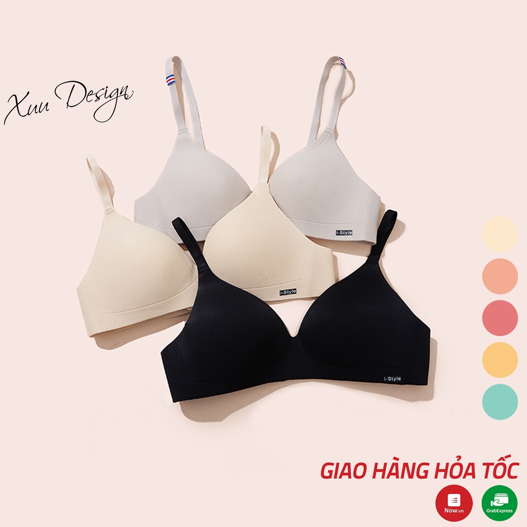 Áo ngực nữ không gọng đệm mỏng XUU, nâng ngực nhẹ nhàng có lỗ thoáng khí- AVV18