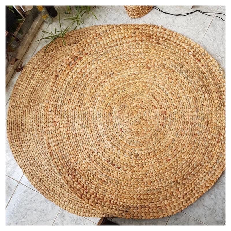 Thảm lục bình tròn hàng thủ công mỹ nghệ