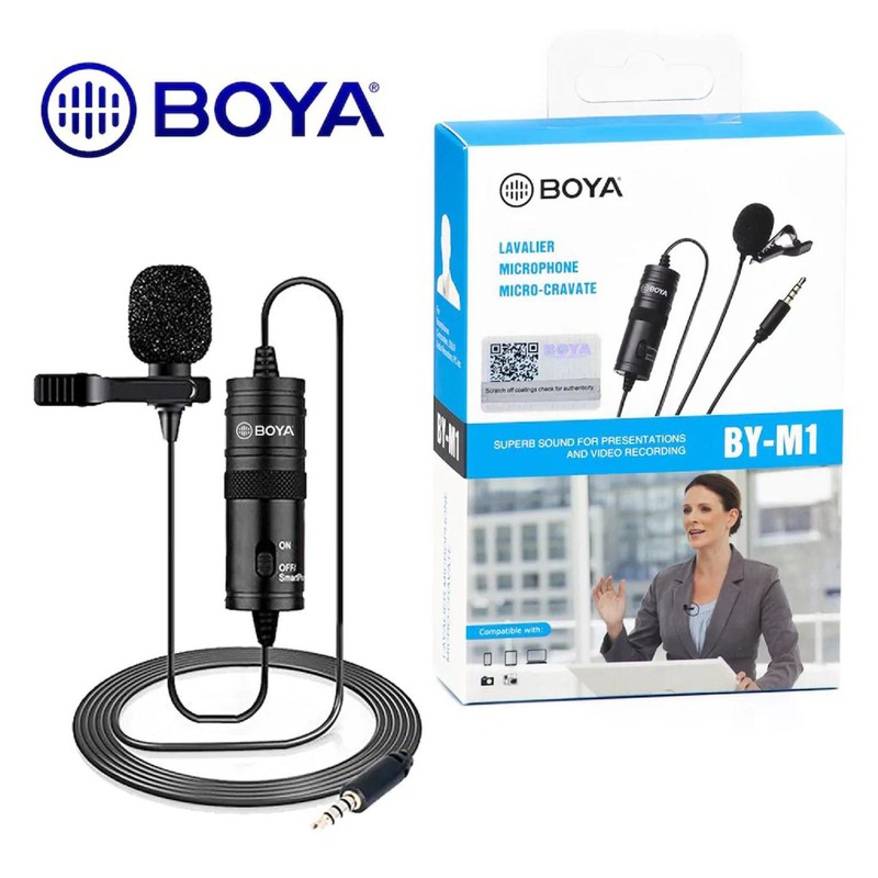 [HCM][ BẢN CHUYÊN NGHIỆP ] Mic Thu Âm Cho Điện Thoại Và Máy Ảnh BOYA BY-M1  Mic Thu Âm Cài Áo  Cách Sử Dụng Micro Cài Áo-Micro BOYA BY-M1 Thu Âm Chuyên Nghiệp Thay Đổi Giọng Nói Tương Thích Với Điện Thoại Máy Tính Máy Quay Phim.