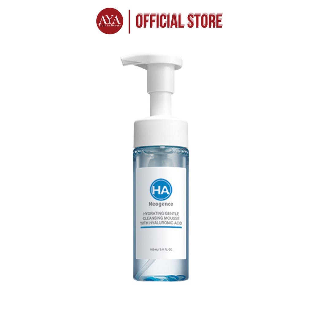 Sữa Rửa Mặt Dạng Bọt Neogence HA Hydrating Gentle Cleansing Mousse With Hyaluronic Acid 160ml Đài Loan