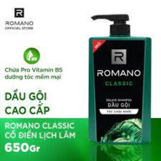 1CHAI  GỘI CHO NAM ROMANO CLASSIC TÓC CHẮC KHỎE1 CHAI 650G - HÀNG VIỆT NAM