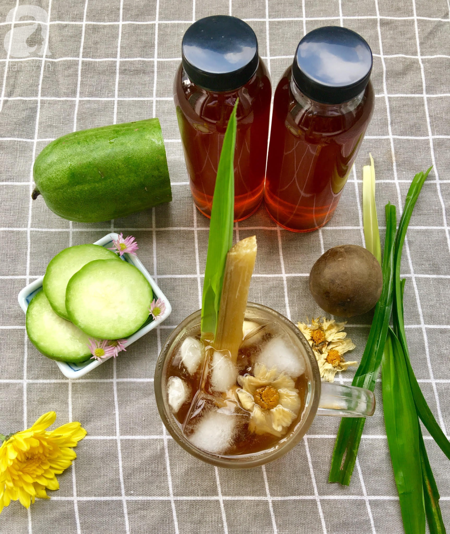 [GIÁ SỐC] Trà Bí Đao La Hán Hoa Cúc Hạt Chia Lá Dứa - Nguyên Liệu Nấu 5 Lít Trà - Hương vị ngọt ngào, thanh nhiệt dưỡng thần 