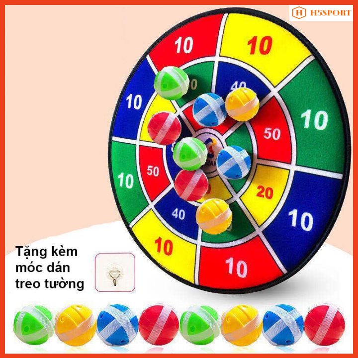 Bảng ném bóng dính, bảng phi tiêu bóng dính đồ chơi vận động thể thao giúp rèn luyện sự trí não, sức khỏe cho bé