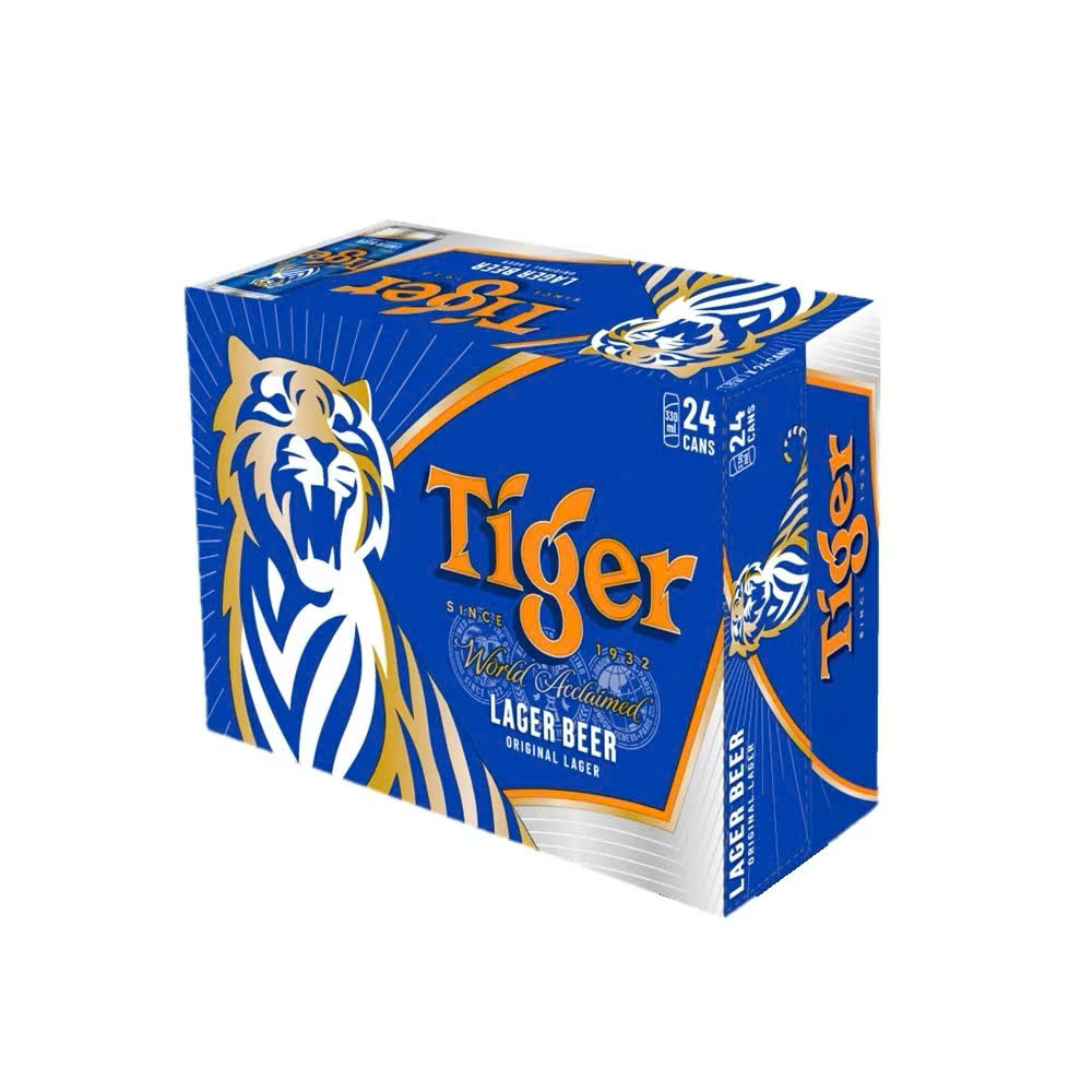 [HỎA TỐC GÒ VẤP] Thùng 24 Lon Bia Lager Beer Tiger 330ml - Tiger Nâu - Bao Bì Có Thể Thay Đổi Theo Đợt - Tiệm Anh Em