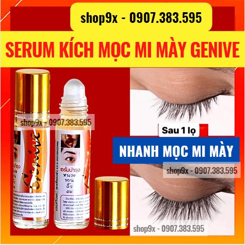 Serum mọc dày mi lông mày râu genive 8ml