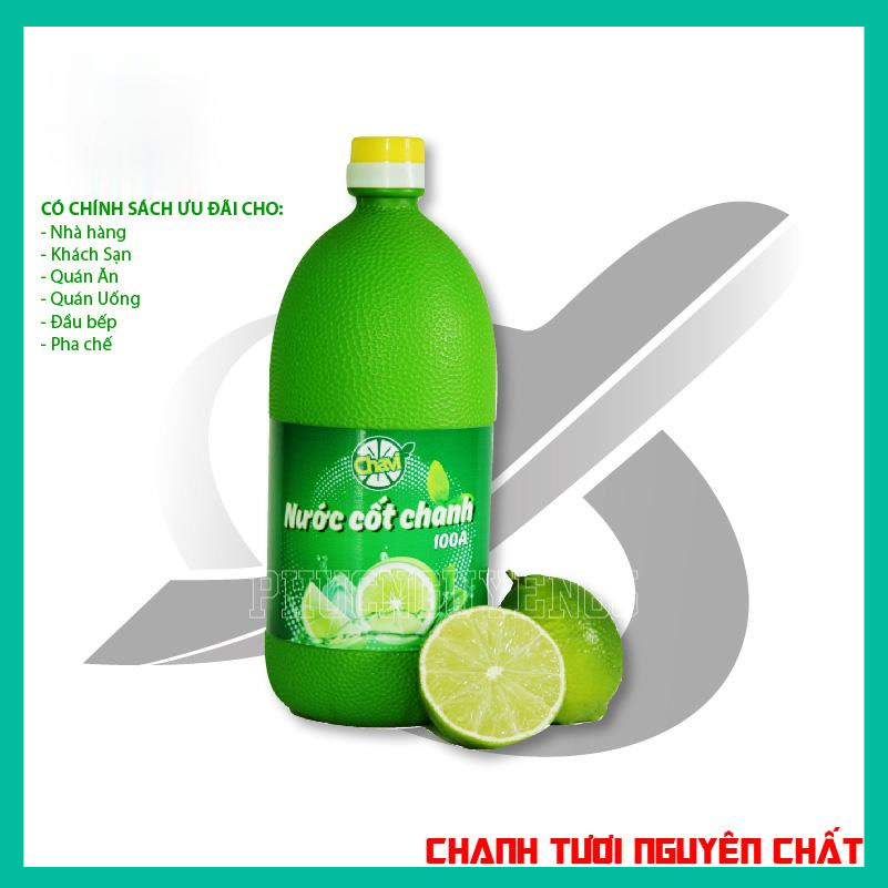 Nước Cốt Chanh Chavi bổ sung Vitamin - 1Lít
