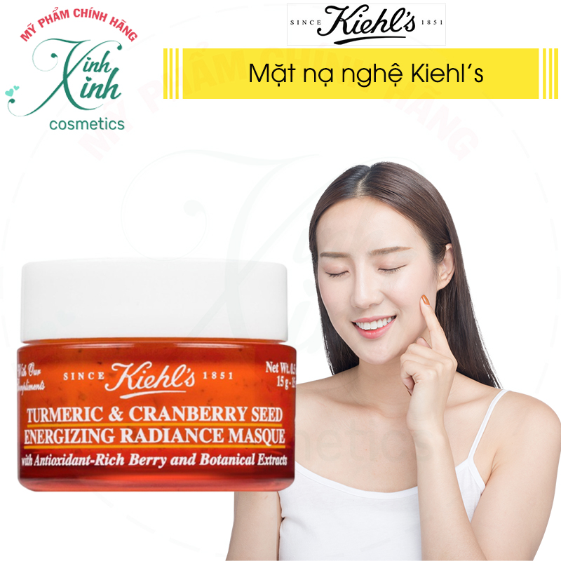 [Chính hãng] MẶT NẠ NGHỆ GIẢM THÂM  KIEHLS TURMERIC AND CRANBERRY SEED ENERGIZING