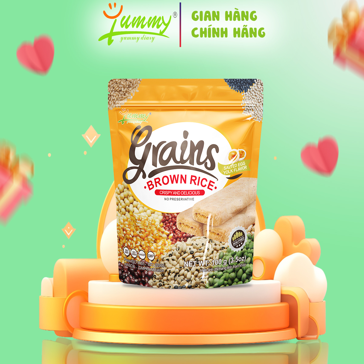 Bánh Ống Dẹp Yummy Hương Vị Trứng Muối
