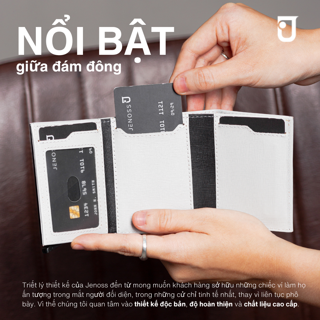 Ví Thông Minh Agony Định Vị Airtag Và Hộp Đựng Thẻ Tự Động, Bóp Tiền Da Nam Nữ Cao Cấp Gập Ba Nhỏ Gọn Chính Hãng Jenoss