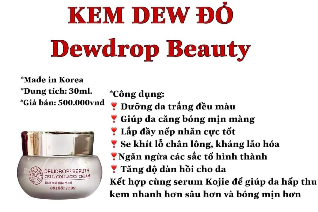 [HCM]Kem Dewdrop Beauty Căng Bóng Da Ban Đêm