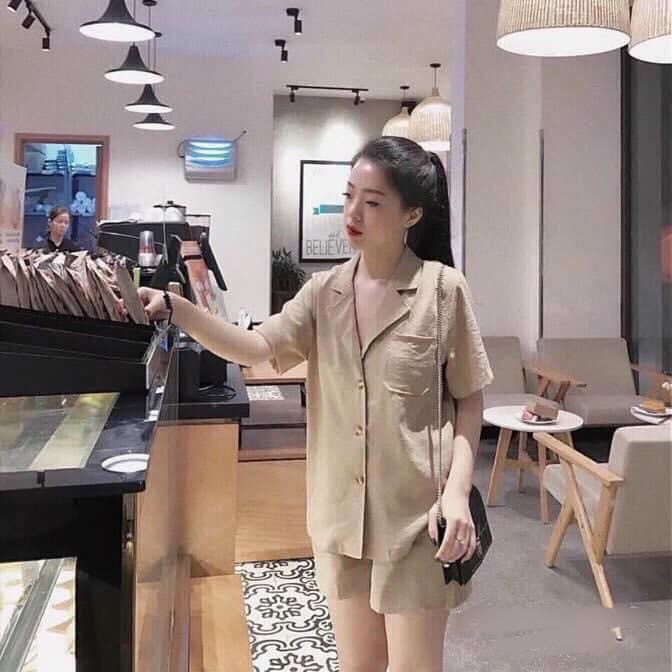 Sét bộ đồ đũi vét siêu sang chất đũi xước loại 1 siêu mềm mịn mặc siêu mát