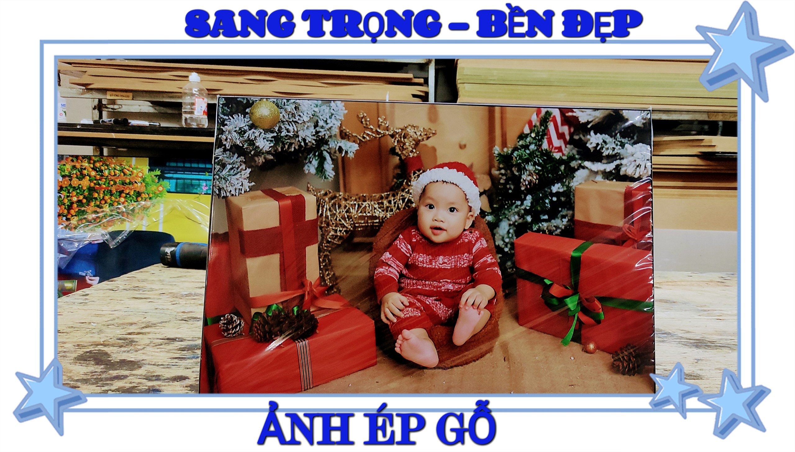 Ảnh ép gỗ kích thước 50x70cm