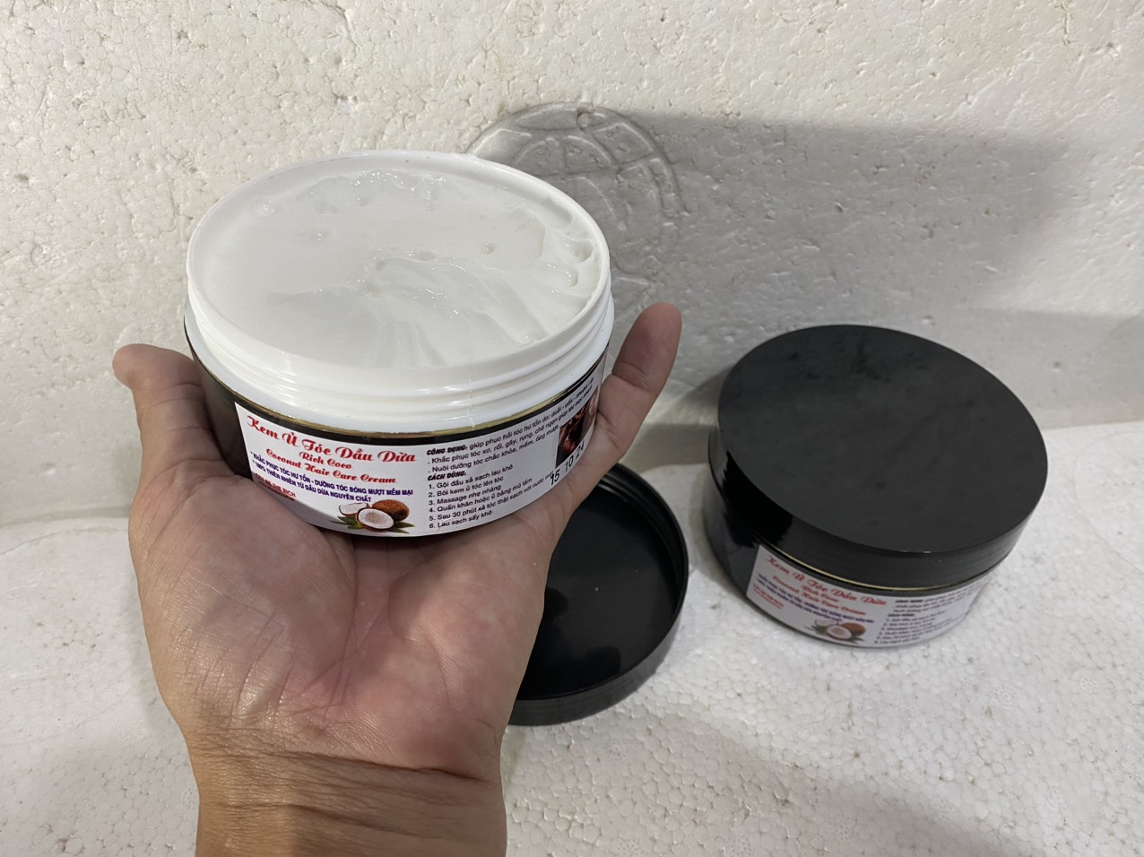 Kem ủ dưỡng mọc tóc dầu dừa - rich coco - coconut oil hair care cream - hộp 200 gram