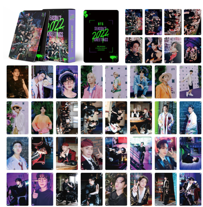 Hộp 30 lomo bts bts 2022 season 's greetings mới