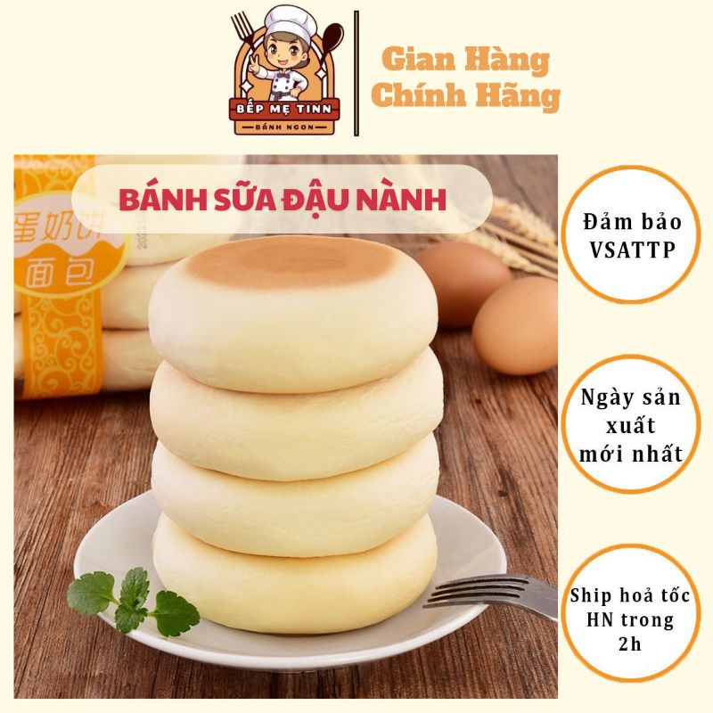 Bánh Sữa Đậu Nành, Bánh Mì Sandwich nhân sữa đậu nành thơm ngon, đồ ăn sáng, ăn nhẹ đầy đủ dinh dưỡng cho cả nhà